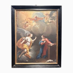 Annunciation, Late 17th-Early 18th Century, Painting, Framed