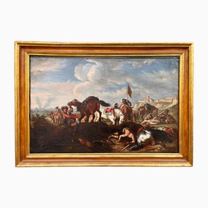 After Christian Reder, Retreat from Battle, Oil on Canvas