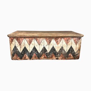 Scatola in legno laccato, fine XVII secolo