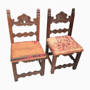 Set de Chaises pour Enfant Sculptées, 1600s