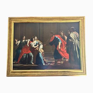 Esther and Ahasuerus, Late 17th Century, Oil on Canvas, Framed