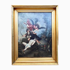 Tuscan School Artist, Sacrifice of Isaac, Oil on Canvas, Late 17th Century