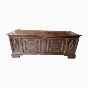 Umbrian Walnut Chest with Lozenge Patterns