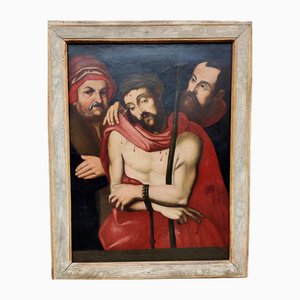 Lombardischer oder nordischer Künstler, Christus verspottet, frühes 17. Jahrhundert, Öl auf Leinwand