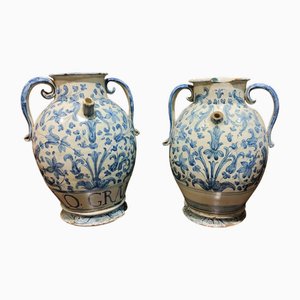 Italian Pharmacy Jars, Set of 2