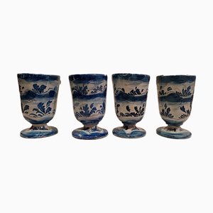 Calices Savona en Céramique, 1700s, Set de 4