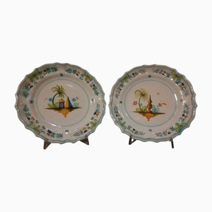 Assiettes de Cantagalli, 1880s-1920s, Set de 2