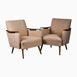 Set of Mid-Century Modern Danish Lounge Chairs, 1950s