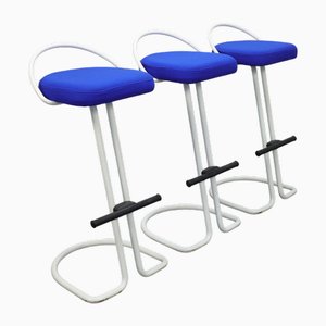 Tabourets de Bar Vintage, 1980s, Set de 3
