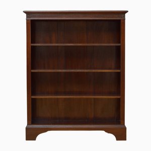 Antique Mahogany Open Bookcase, 1890s