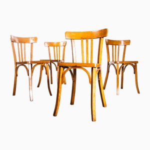 Chaises de Salle à Manger en Bois Courbé de Baumann, 1950s, Set de 4