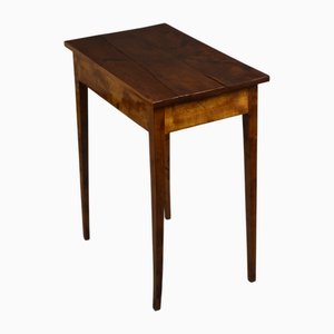 Walnut Side Table with Drawer