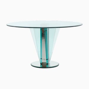 Mesa de vidrio de Pietro Chiesa para Fontana Arte, años 70