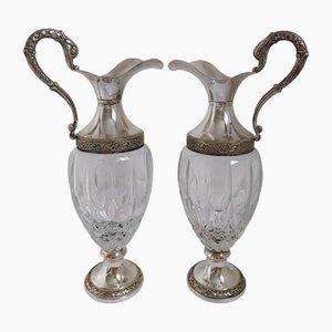 Vintage Vecchia Romagna Weinkaraffe, 1950er, 2er Set