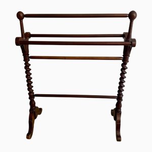 Porte-Serviettes Victoria Antique en Acajou, 1860