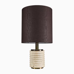 Lampe de Bureau Mid-Century Moderne en Travertin par Fratelli Mannelli, Italie, 1960s