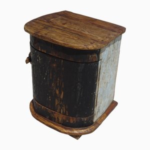 Petit Meuble en Bois de Canoë et Teck, 2000s