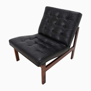 Modular Leather Lounge Chair by Ole Gjerløv-Knudsen & Torben Lind for France & Søn, 1960