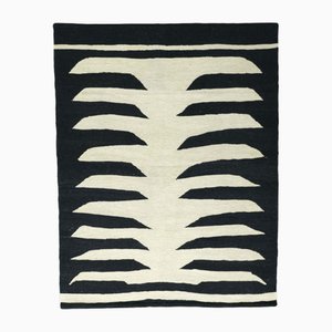Tapis Kilim moderne tissé à la main en pure laine