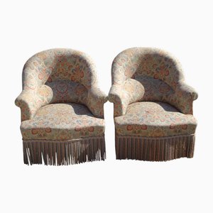 Set de Fauteuils Crapaud Vintage, 1950s