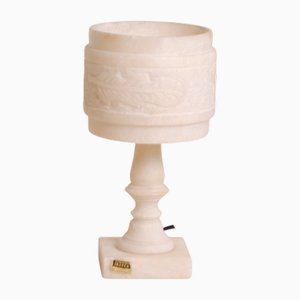 Lampe de Bureau Vintage en Albâtre, 1970s
