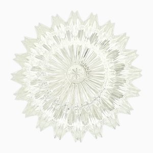 Moderne Mid-Century Wandlampe aus strukturiertem Glas von Limburg, Deutschland, 1970er