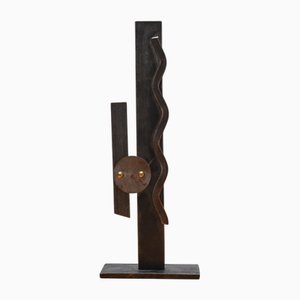 Sculpture Art Déco en Métal Patiné, 1930s