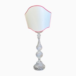 Lampadaire en Verre de Murano Transparent par Antonio Seguso, 1980s