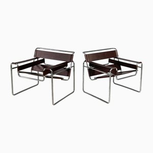 Set of Italian Modern Wassily Chairs by Marcel Breuer for Gavina, 1960s