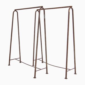 Vintage Mid-Century Modern Metall Kleiderständer, 1950er, 2er Set