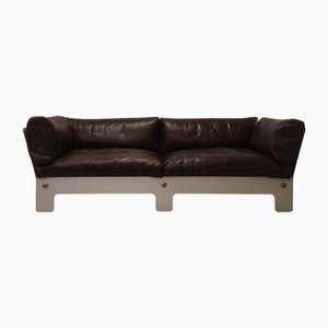 Canapé en Cuir et Métal par Sigurd Ressel pour Vatne Møbler, 1960