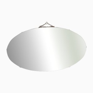Mid-Century Modern Oval Wall Mirror, 1960s