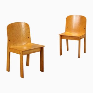 Set de Chaises Vintage en Bois, 1980s