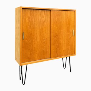 Type 605/2 Cabinet in Ash on Hairpin Legs from Hellerau