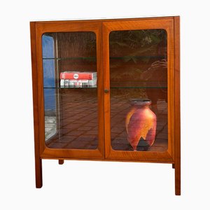 Vitrine en Teck et Verre