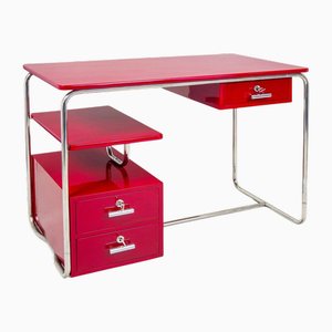 Bureau Vintage en Chrome, Allemagne, 1930s