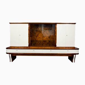 Grande Vitrine Art Déco en Noyer, France, 1930s