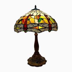 Lampe de Bureau Style Tiffany en Verre