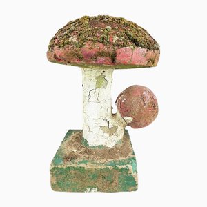 Champignon en Ciment Polychrome, 1970