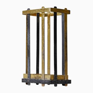 Italienischer Vintage Schirmständer aus Messing & Metall, 1950er