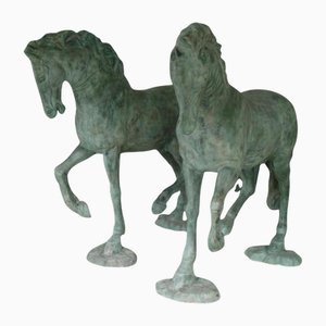 Italian Horses in Bronze, Set of 2