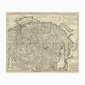 Antique Map of Tartary, 1730