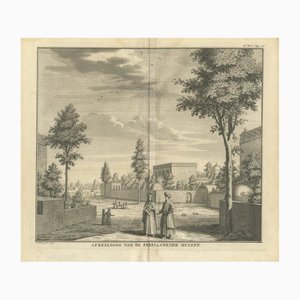 Depiction of Persian Houses, 1700s, Paper