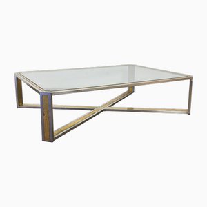 Table Basse en Laiton, 1970s