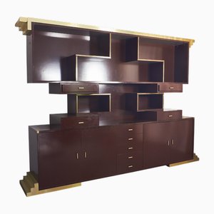 Meuble en Laiton et Stratifié, 1970s
