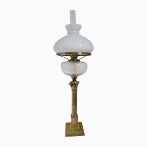 Lampe à Huile Style Victorien en Laiton, 1960s