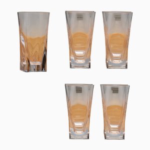 Crystal Glasses from Sèvres, 1980s, Set of 5