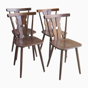 Bistro Chairs, 1960s, Set of 4