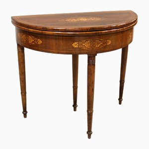 Consolle Carlo X in noce, XIX secolo