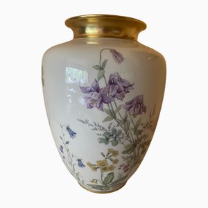 Large Wiesengrund und Bergeshöhn Vase in Porcelain from K&K Krautheim Selb Bavaria, Germany, 1940s